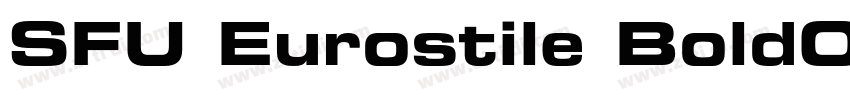 SFU Eurostile BoldOb字体转换